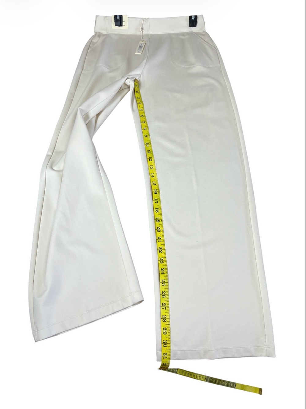 NWT Max Studio London Cream Wide Leg Trousers Ponte Knit Pants - Women’s L - Picture 4 of 4